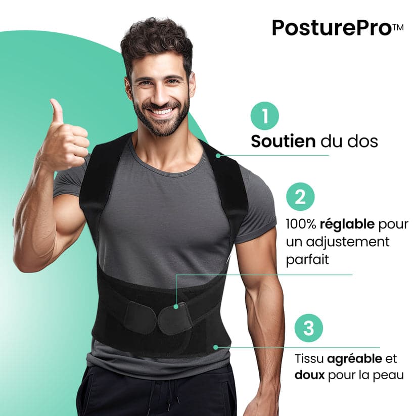 PosturePro | Corrige la posture et soulage les douleurs dorsales