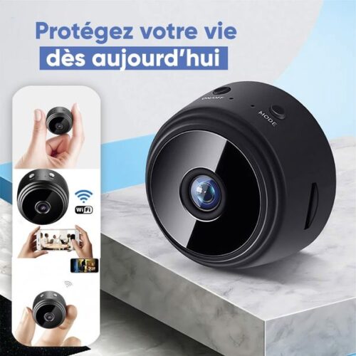 Mini caméra HD sans fil cachée, petite caméra de surveillance à distance WiFi